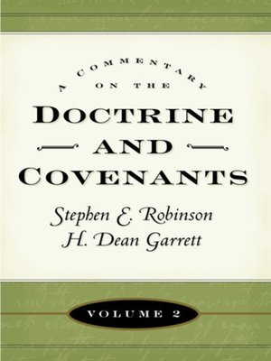 cover image of A Commentary on the Doctrine and Covenants, Volume 2